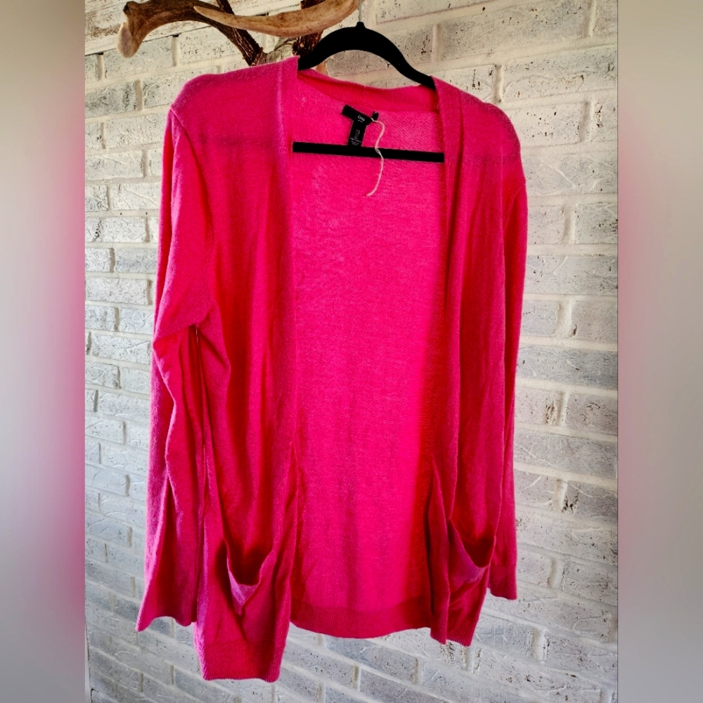 Gap large pink cardigan sweater